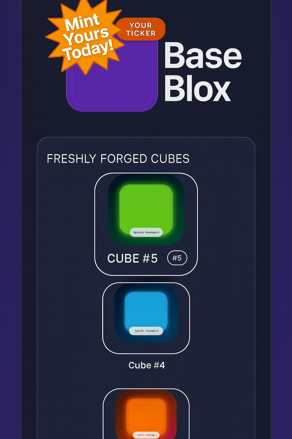BaseBlox: Identity Cubes - Farcaster Mini Apps screenshot